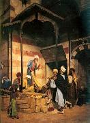 Arab or Arabic people and life. Orientalism oil paintings 547